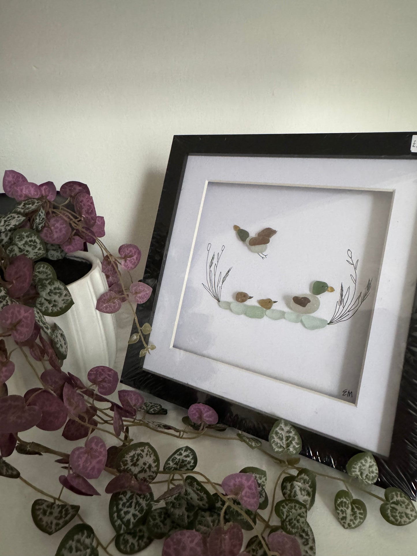 Sea Glass duck frame