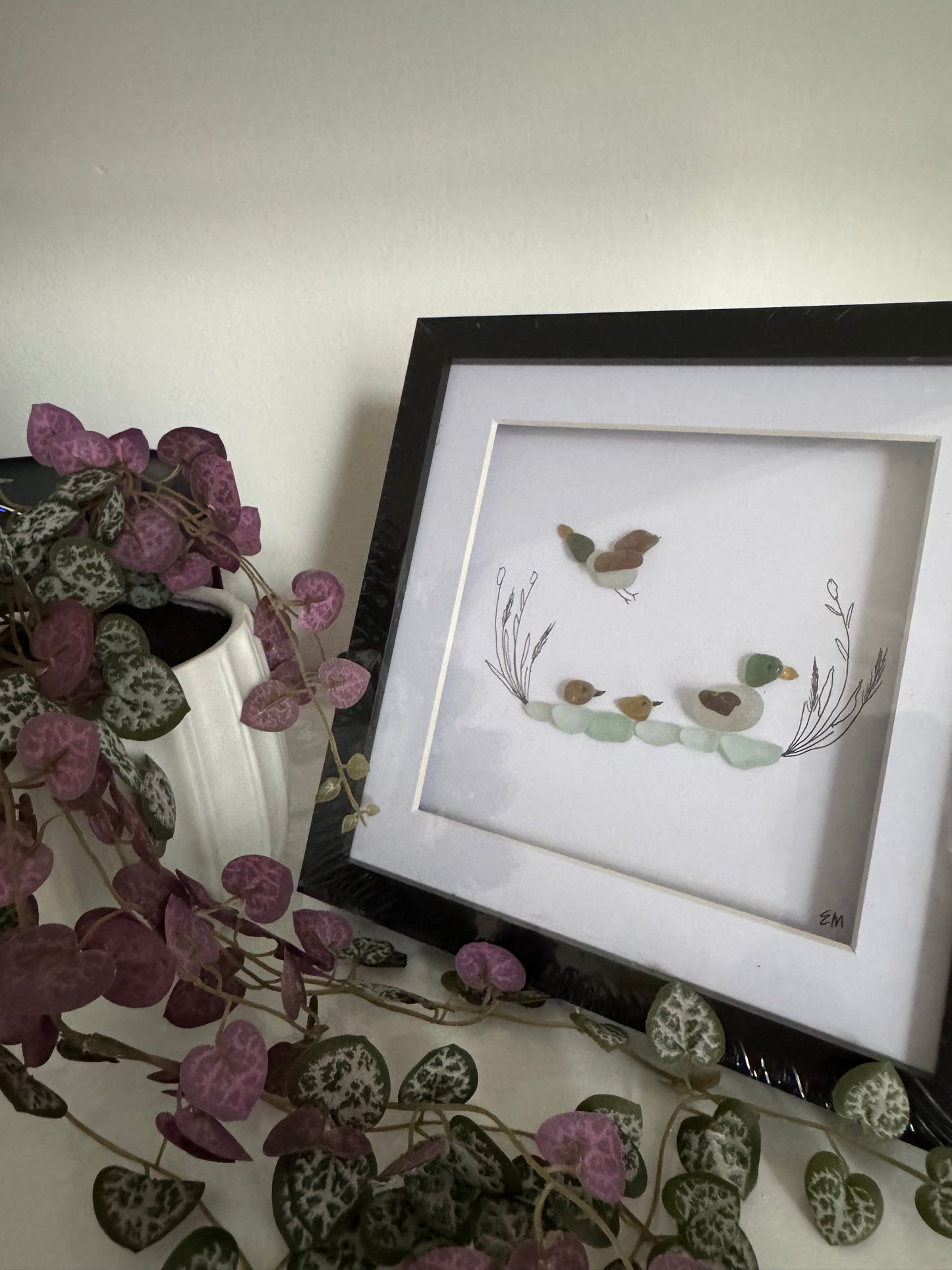 Sea Glass duck frame