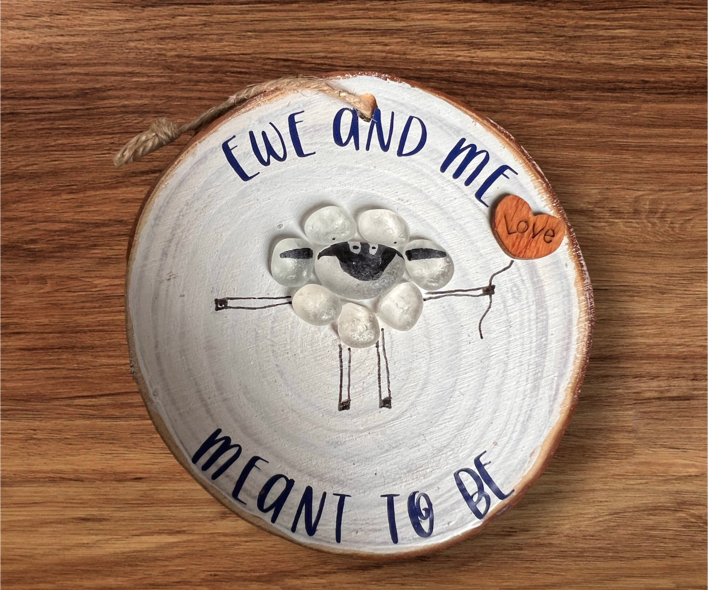 Ewe and Me Log Art