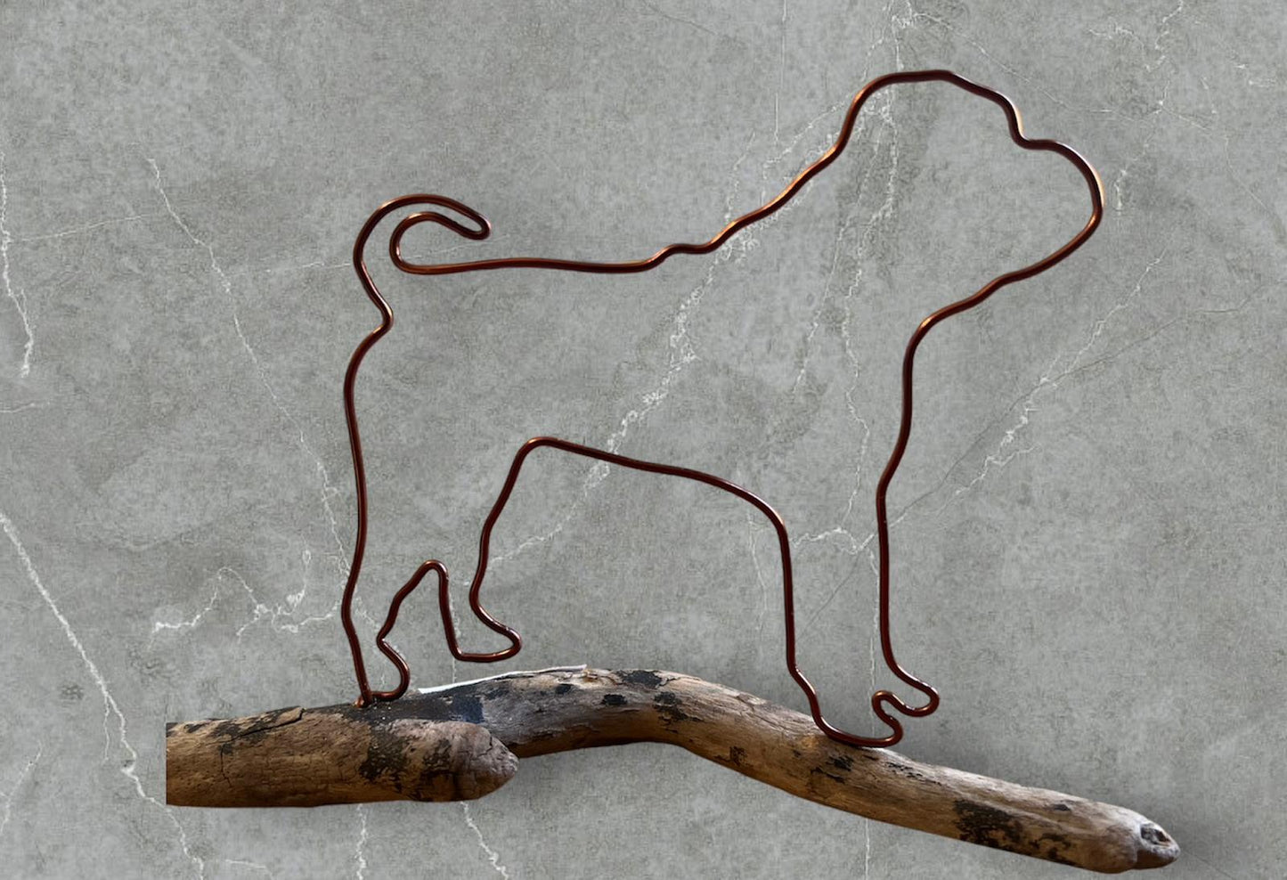 Sharpei wire silhouette
