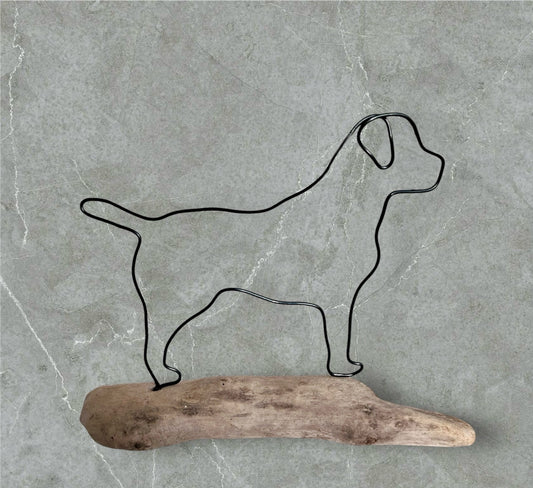 Labrador Wire silhouette on driftwood